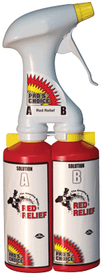 Red Relief Dual Chamber Trigger Sprayers / DISCONTINUED